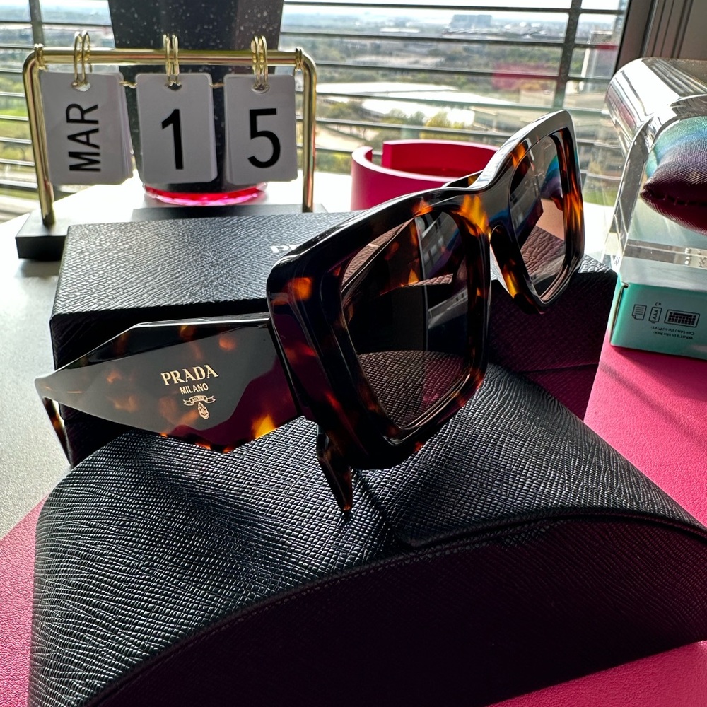 SOLD! Prada Sunglasses - Havana Honey